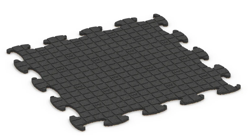 Quadratische Auflagepads mit breiten, flachen Drainagekanälen