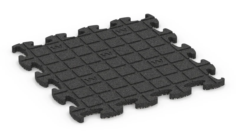 Quadratische Auflagepads mit breiten, flachen Drainagekanälen