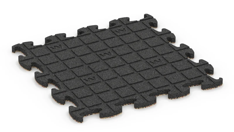 Quadratische Auflagepads mit breiten, flachen Drainagekanälen