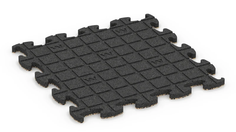 Quadratische Auflagepads mit breiten, flachen Drainagekanälen