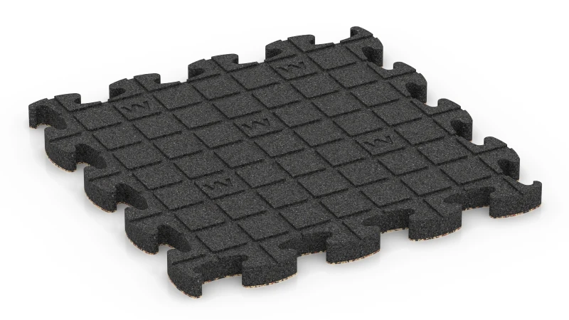 Quadratische Auflagepads mit breiten, flachen Drainagekanälen