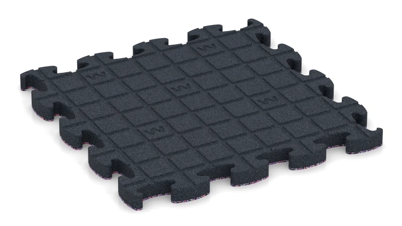 Quadratische Auflagepads mit breiten, flachen Drainagekanälen