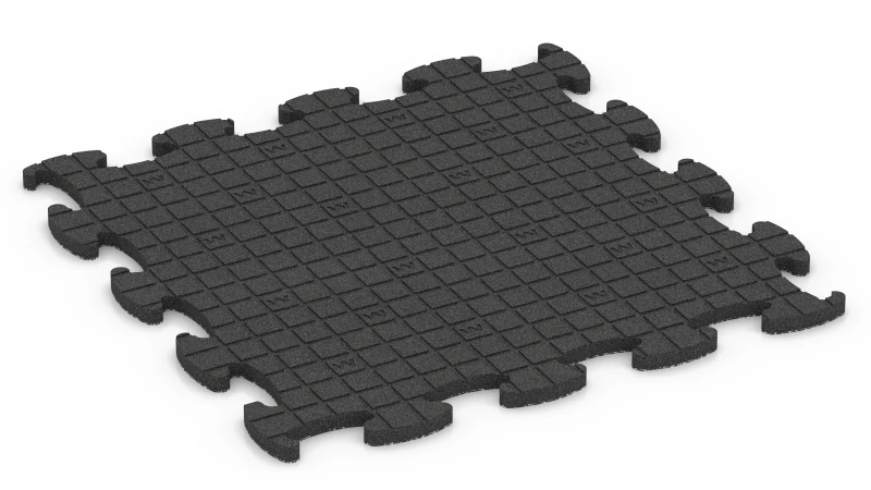 Quadratische Auflagepads mit breiten, flachen Drainagekanälen