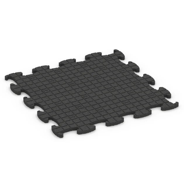 Aufsicht auf die Unterseite, also die Bodenseite von WARCO-Formteil 6850 - Fitness Active Floor System im Format 97,1 x 97,1 x 2,8 cm.