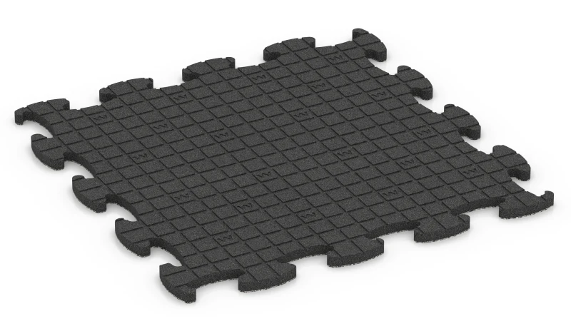 Quadratische Auflagepads mit breiten, flachen Drainagekanälen