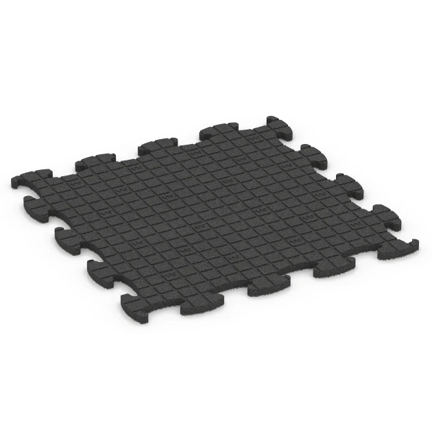 Aufsicht auf die Unterseite, also die Bodenseite von WARCO-Formteil 6851 - Fitness Active Floor System im Format 97,1 x 97,1 x 2,8 cm.