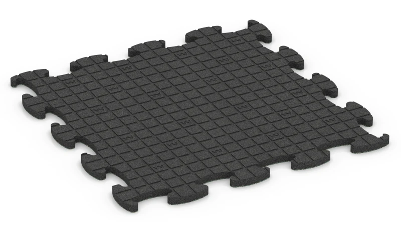 Quadratische Auflagepads mit breiten, flachen Drainagekanälen