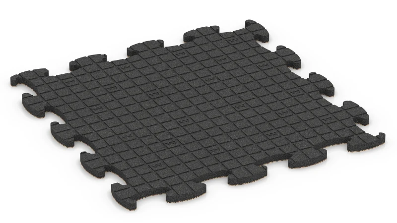 Quadratische Auflagepads mit breiten, flachen Drainagekanälen