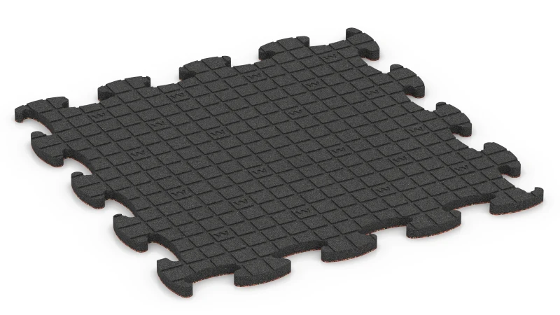 Quadratische Auflagepads mit breiten, flachen Drainagekanälen