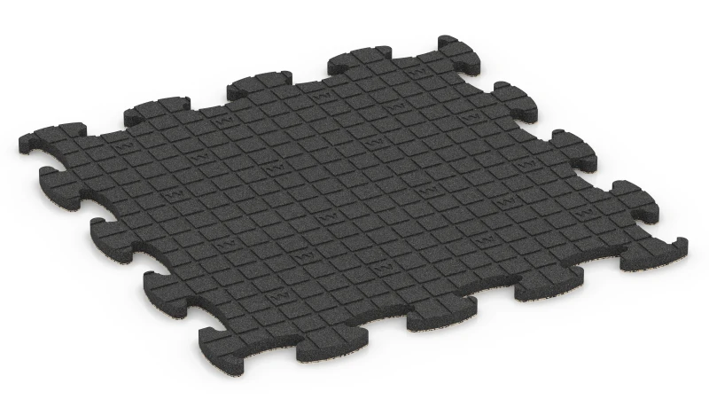 Quadratische Auflagepads mit breiten, flachen Drainagekanälen