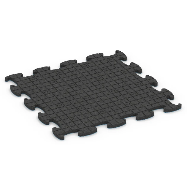 Aufsicht auf die Unterseite, also die Bodenseite von WARCO-Formteil 6857 - Fitness Active Floor System im Format 97,1 x 97,1 x 2,8 cm.