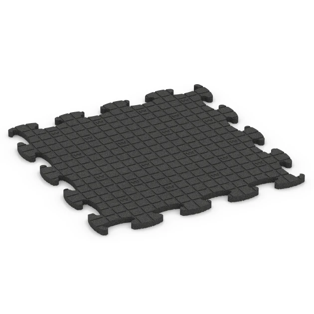 Aufsicht auf die Unterseite, also die Bodenseite von WARCO-Formteil 6886 - Fitness Max Floor System im Format 97,1 x 97,1 x 2,8 cm.