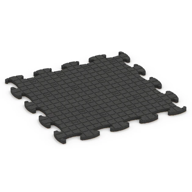 Aufsicht auf die Unterseite, also die Bodenseite von WARCO-Formteil 6889 - Fitness Max Floor System im Format 98 x 98 x 2,8 cm.