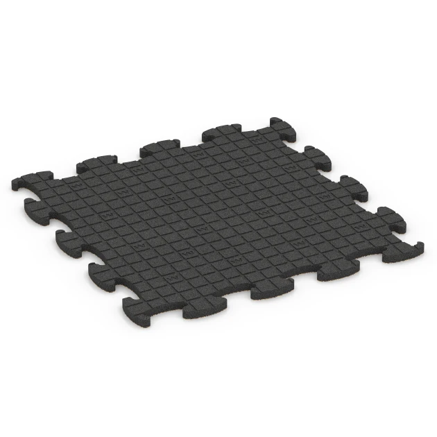 Aufsicht auf die Unterseite, also die Bodenseite von WARCO-Formteil 6894 - Fitness Max Floor System im Format 98 x 98 x 2,8 cm.