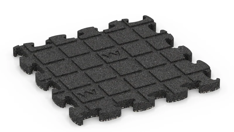 Quadratische Auflagepads mit breiten, flachen Drainagekanälen