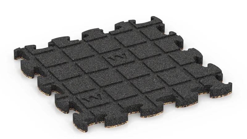 Quadratische Auflagepads mit breiten, flachen Drainagekanälen