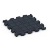 Aufsicht auf die Unterseite, also die Bodenseite von WARCO-Formteil 6964 - Fitness Premium Boden Plus im Format 28,9 x 28,9 x 1,8 cm.