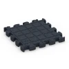Aufsicht auf die Unterseite, also die Bodenseite von WARCO-Formteil 6959 - Fitness Premium Boden im Format 28,9 x 28,9 x 2,8 cm.