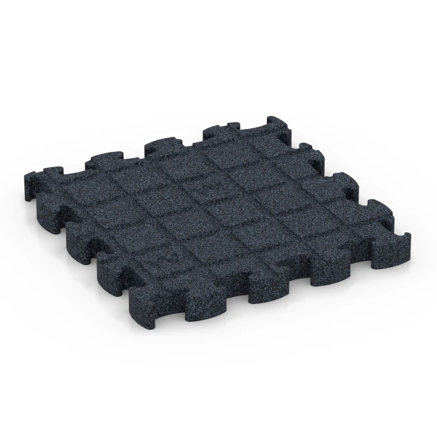 Aufsicht auf die Unterseite, also die Bodenseite von WARCO-Formteil 6959 - Fitness Premium Boden im Format 28,9 x 28,9 x 2,8 cm.