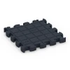Aufsicht auf die Unterseite, also die Bodenseite von WARCO-Formteil 6965 - Fitness Premium Boden Plus im Format 28,9 x 28,9 x 2,8 cm.