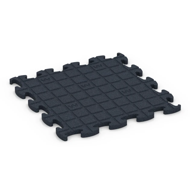Aufsicht auf die Unterseite, also die Bodenseite von WARCO-Formteil 6966 - Fitness Premium Boden Plus im Format 45,9 x 45,9 x 1,8.