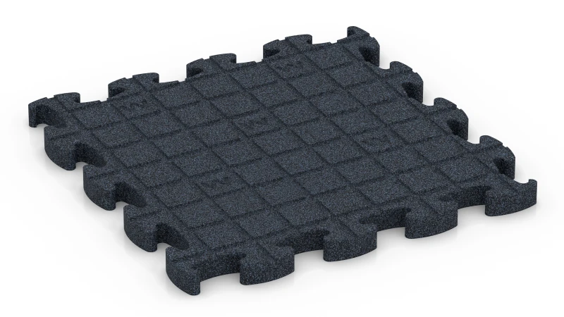 Quadratische Auflagepads mit breiten, flachen Drainagekanälen