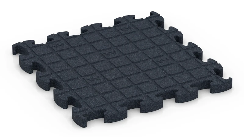Quadratische Auflagepads mit breiten, flachen Drainagekanälen