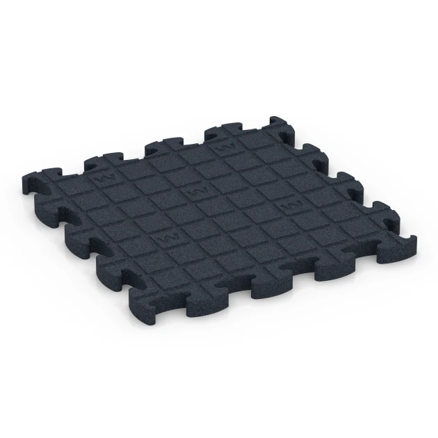 Aufsicht auf die Unterseite, also die Bodenseite von WARCO-Formteil 6967 - Fitness Premium Boden Plus im Format 45,9 x 45,9 x 2,8 cm.
