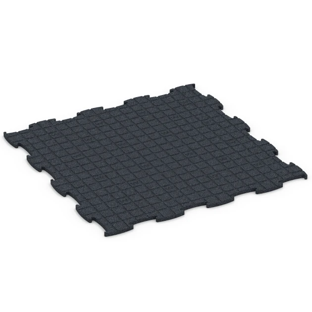 Aufsicht auf die Unterseite, also die Bodenseite von WARCO-Formteil 6962 - Fitness Premium Boden im Format 99 x 99 x 1,8 cm.