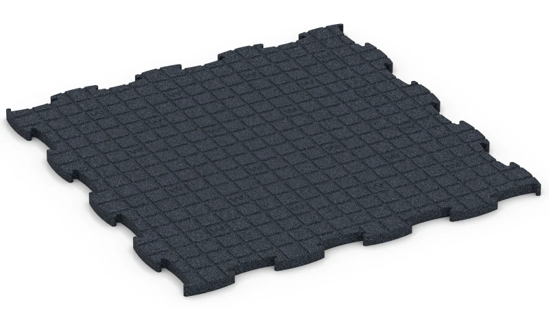 Quadratische Auflagepads mit breiten, flachen Drainagekanälen