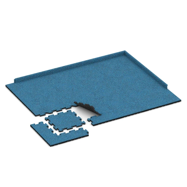 Typische Verlegung oder Einbausituation für den Artikel 2679 von WARCO - Hunde-Bodenplatte, Farbton Atlantik in der Abmessung 50 x 50 x 3 cm | 0,25 m².