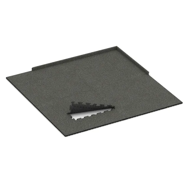 Typische Verlegung oder Einbausituation für den Artikel 3282 von WARCO - Hunde-Sportboden HD, Farbton Dunkelgrauer Granit in der Abmessung 1000 x 1000 x 30 mm.