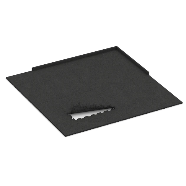 Typische Verlegung oder Einbausituation für den Artikel 3324 von WARCO - Spiel-Bodenbelag, Farbton Anthrazit in der Abmessung 1000 x 1000 x 30 mm.