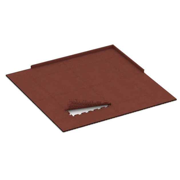 Typische Verlegung oder Einbausituation für den Artikel 6076 von WARCO - Event-Klickfliese Outdoor, Farbton Ziegelrot in der Abmessung 1000 x 1000 x 30 mm.