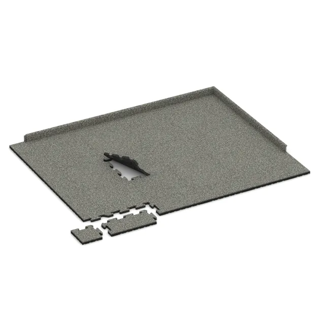 Typische Verlegung oder Einbausituation für den Artikel 4887 von WARCO - Randplatte HD, Farbton Grauer Granit in der Abmessung 500 x 235 x 30 mm.