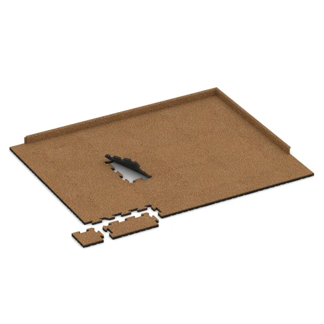 Typische Verlegung oder Einbausituation für den Artikel 4851 von WARCO - Randplatte, Farbton Terra Cotta in der Abmessung 500 x 235 x 30 mm.
