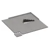 Typische Verlegung oder Einbausituation für den Artikel 5011 von WARCO - Eckplatte, Farbton Grau Melange in der Abmessung 485 x 485 x 30 mm.