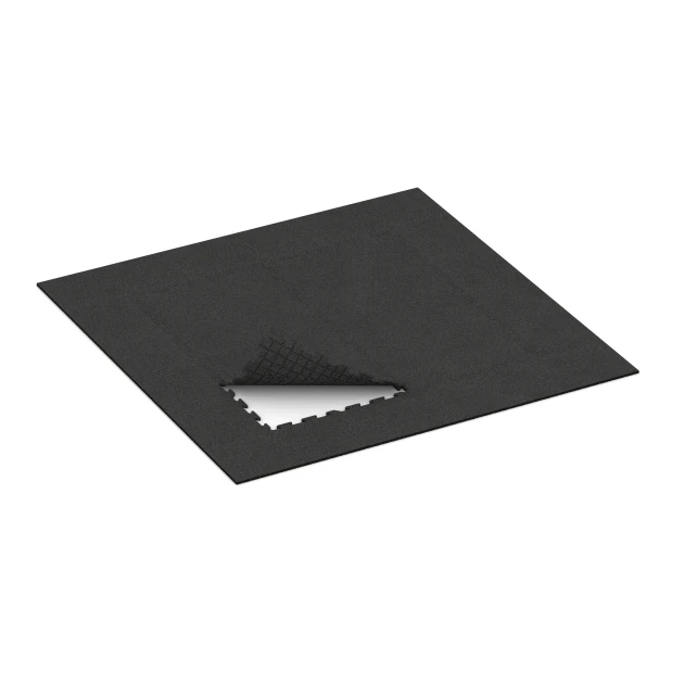 Typische Verlegung oder Einbausituation für den Artikel 0364 von WARCO - Treppenbelag, Farbton Anthrazit in der Abmessung 1000 x 1000 x 18 mm.