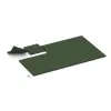 Typische Verlegung oder Einbausituation für den Artikel 0618 von WARCO - Wandschutzplatte, Farbton Grasgrün in der Abmessung 500 x 500 x 40 mm.