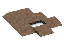 Rand-Platte (eine Seite abgeschrägt)