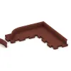 Typische Verlegung oder Einbausituation für den Artikel 2264 von WARCO - Wandschutz Sockelleiste, Farbton Ziegelrot in der Abmessung 750 x 20 x 80 mm.