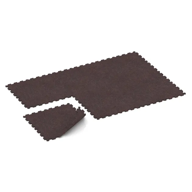 Typische Verlegung oder Einbausituation für den Artikel 1126 von WARCO - Fitnessboden Kompakt, Farbton Leicht Rot Gesprenkelt in der Abmessung 970 x 970 x 16 mm | 0,94 m².