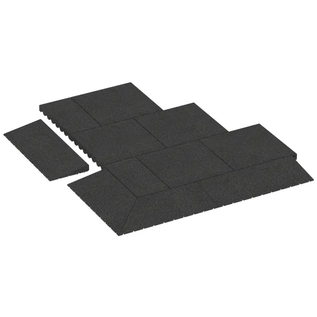Typische Verlegung oder Einbausituation für den Artikel 2508 von WARCO - Übergangsrampe 75 cm, Farbton Anthrazit in der Abmessung 750 x 300 mm | 8 <  50 mm.