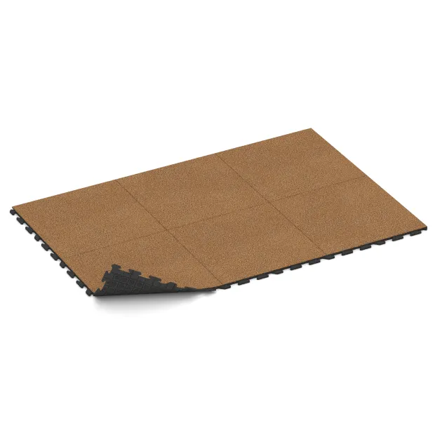 Typische Verlegung oder Einbausituation für den Artikel 5763 von WARCO - Event-Boden, Farbton Terra Cotta in der Abmessung 1000 x 1000 x 30 mm.