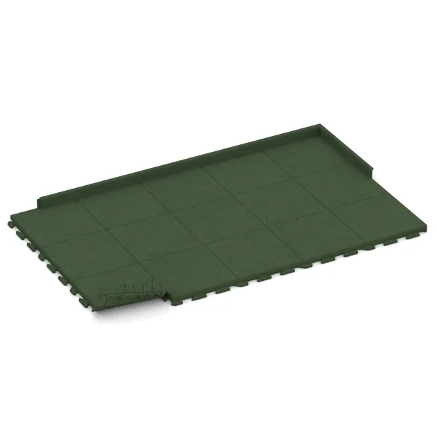 Typische Verlegung oder Einbausituation für den Artikel 1480 von WARCO - Gehwegplatte, Farbton Grasgrün in der Abmessung 500 x 500 x 50 mm.