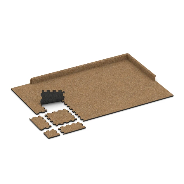 Typische Verlegung oder Einbausituation für den Artikel 5435 von WARCO - Treppenfliese, Farbton Rattan Lounge in der Abmessung 306 x 306 x 20 mm.