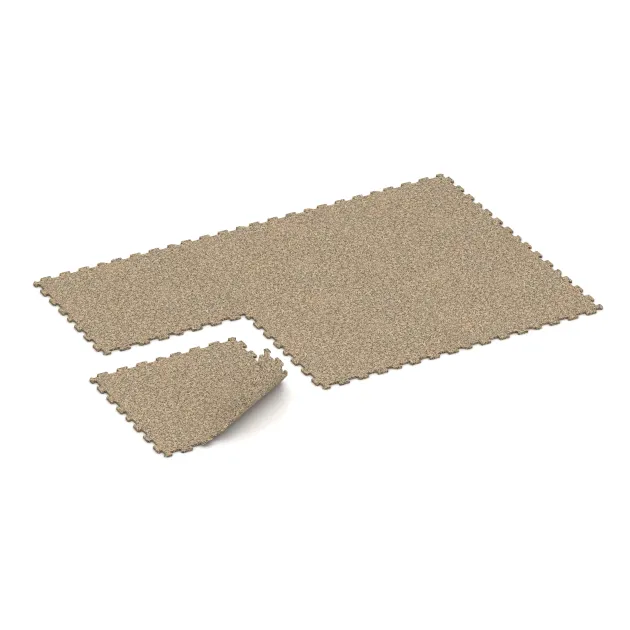 Typische Verlegung oder Einbausituation für den Artikel 1090 von WARCO - Treppenfliese, Farbton Travertin in der Abmessung 970 x 970 x 16 mm.