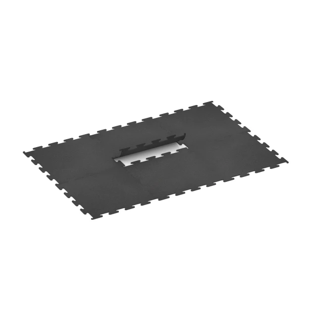 Typische Verlegung oder Einbausituation für den Artikel 3746 von WARCO - Fitness Performance Elite Trainingsboden, Farbton Anthrazit in der Abmessung 100 x 100 x 1 cm | 1,00 m².