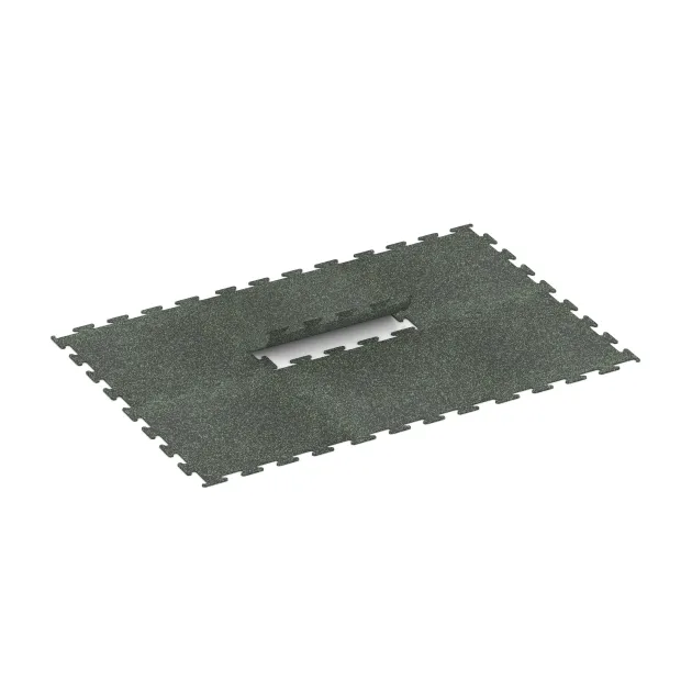 Typische Verlegung oder Einbausituation für den Artikel 3755 von WARCO - Fitness Performance Elite Trainingsboden, Farbton Leicht Grün Gesprenkelt in der Abmessung 1000 x 1000 x 10 mm.