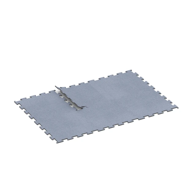 Typische Verlegung oder Einbausituation für den Artikel 6148 von WARCO - Fitness Performance Elite Trainingsboden, Farbton Nebelgrau in der Abmessung 100 x 100 x 1,5 cm | 1,00 m².